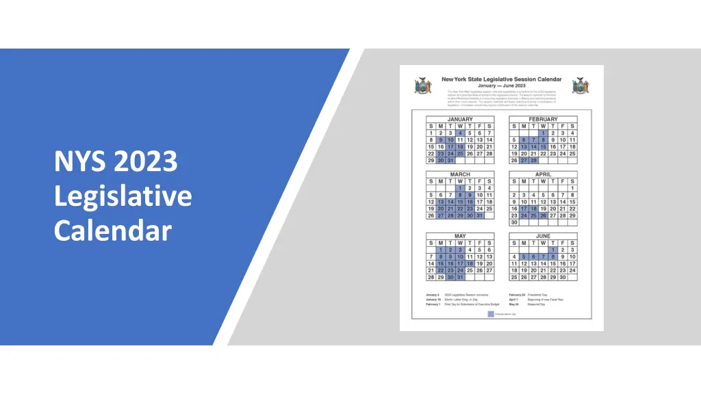 nys 2023 legislative calendar