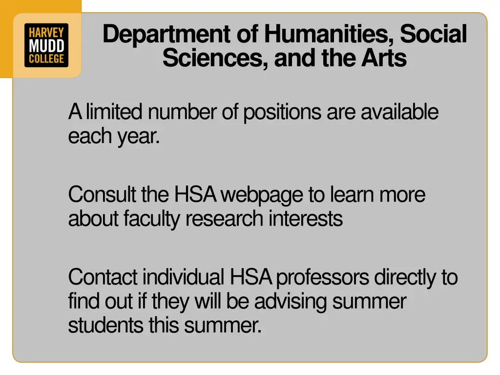 department of humanities social sciences
