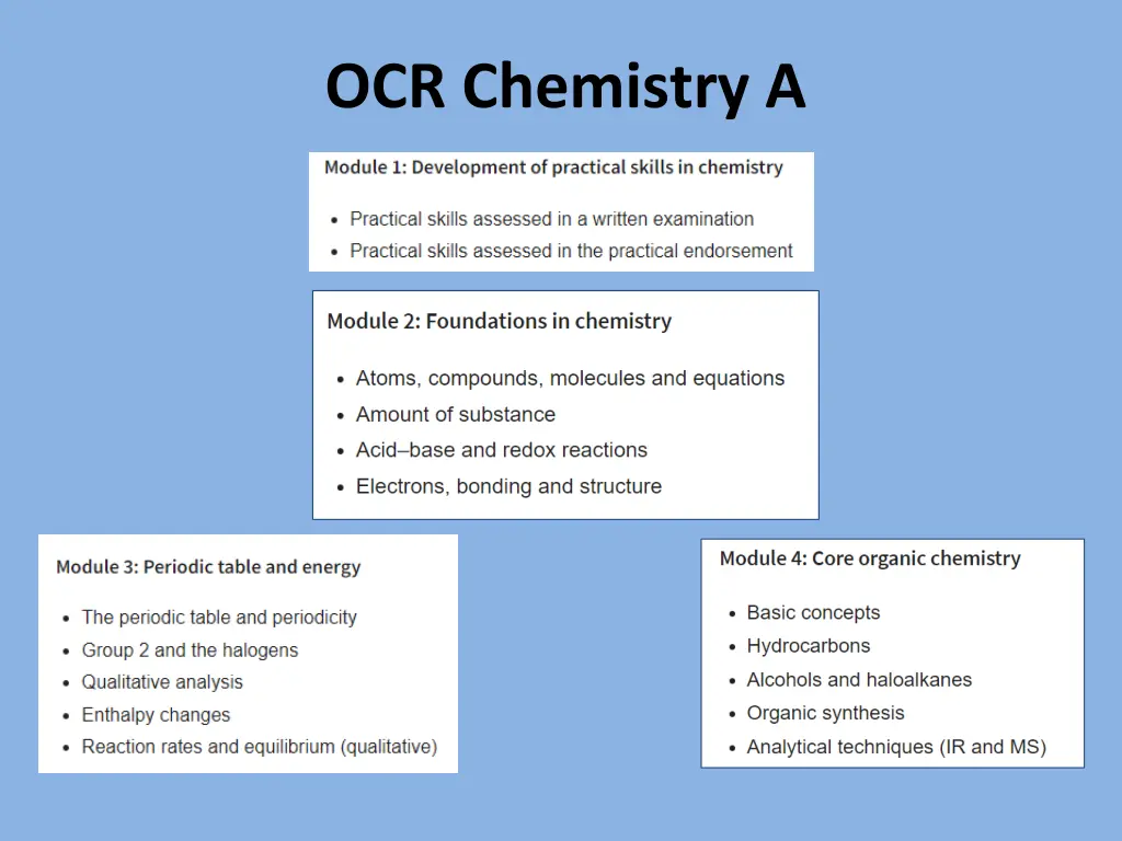 ocr chemistry a