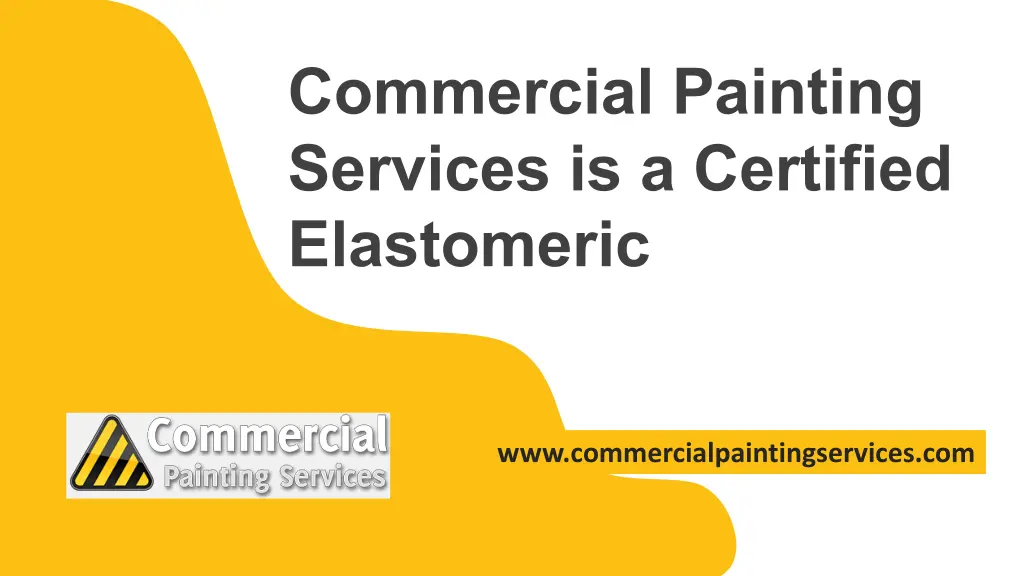 commercial painting services is a certified