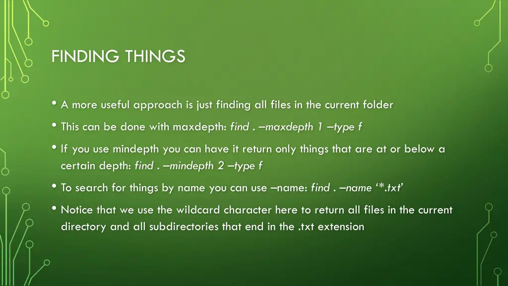 finding things 4
