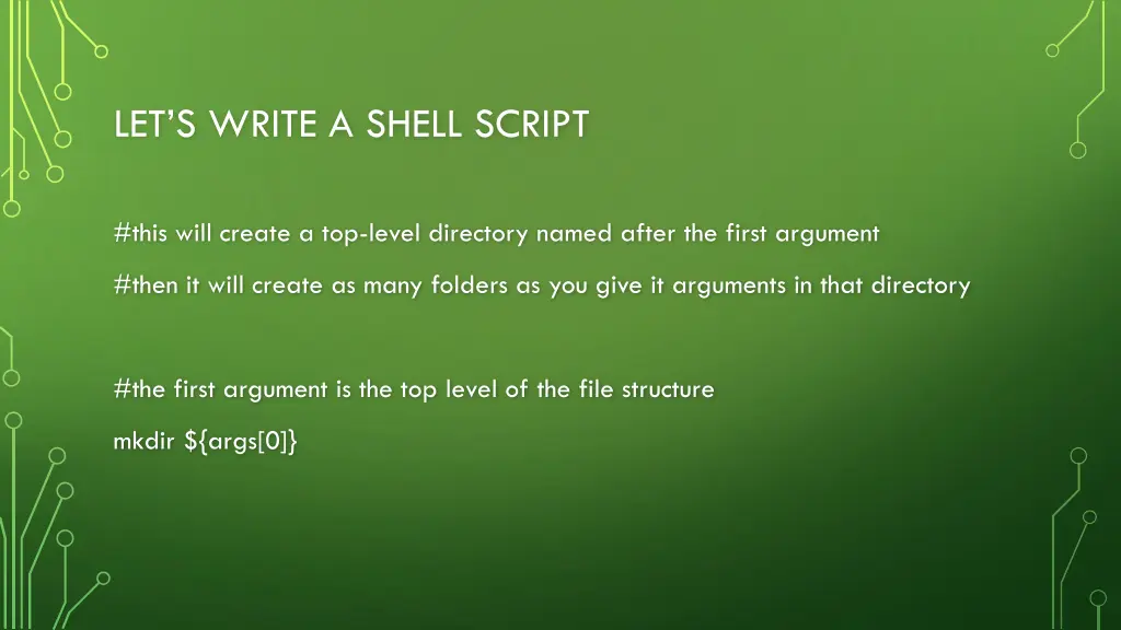 let s write a shell script 5