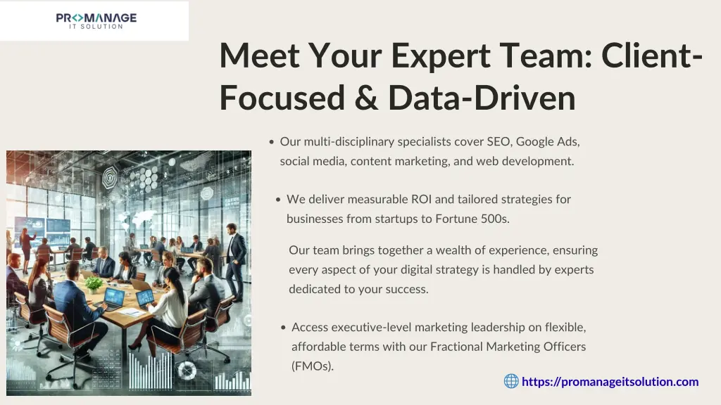 meet your expert team client focused data driven