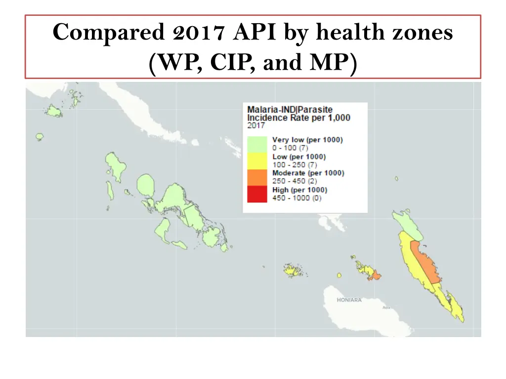 compared 2017 api by health zones wp cip and mp