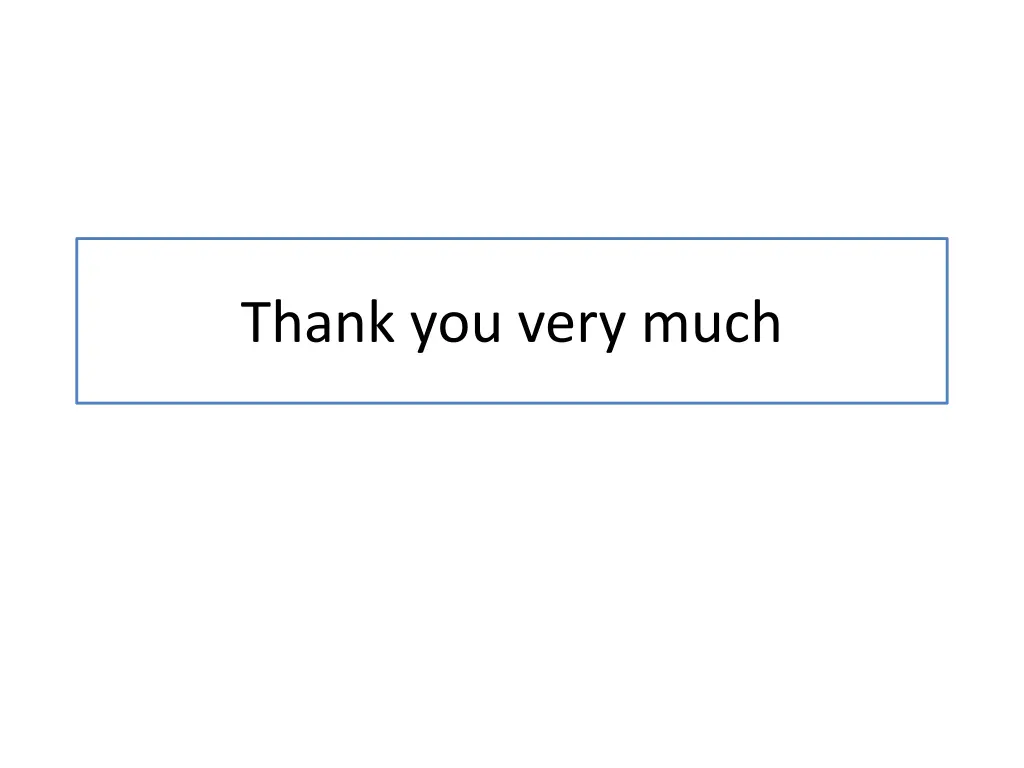 thank you very much