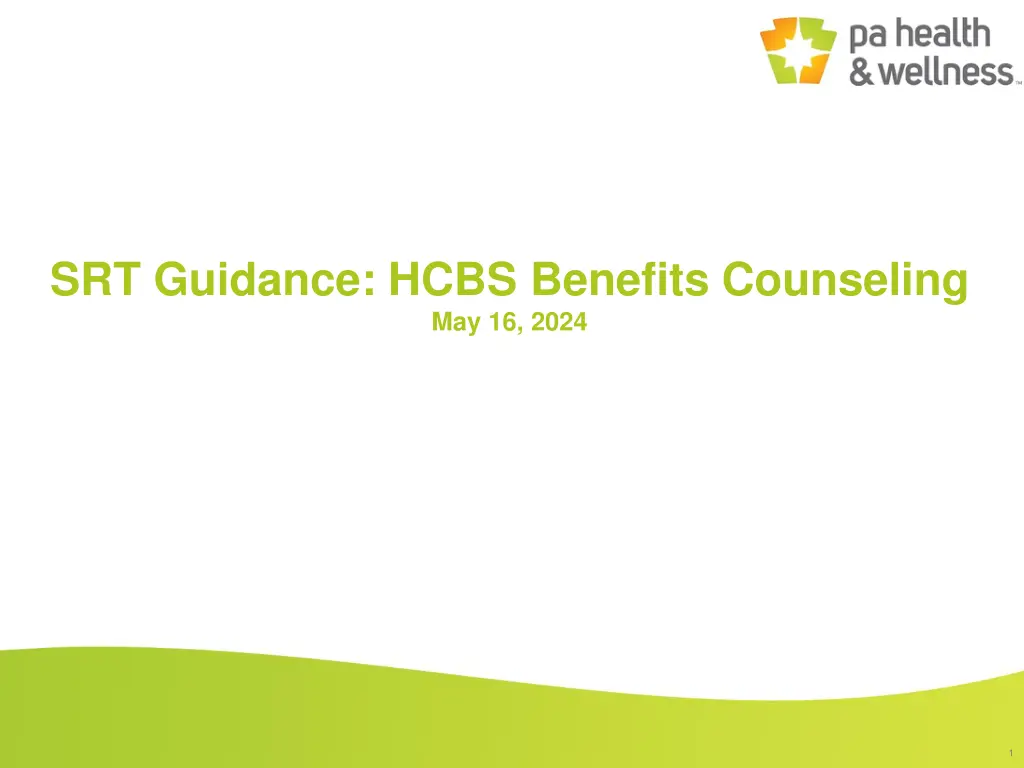 srt guidance hcbs benefits counseling may 16 2024
