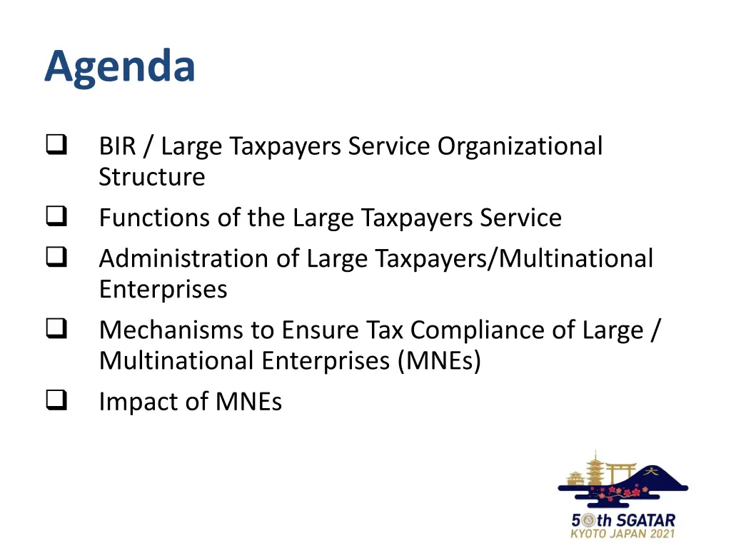 agenda