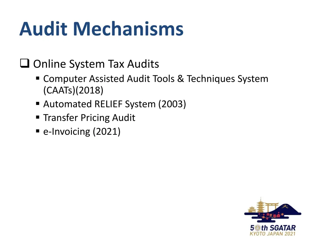 audit mechanisms 1