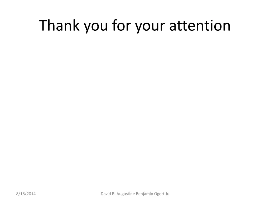 thank you for your attention