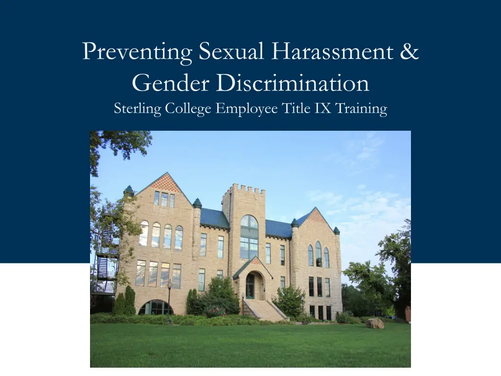 preventing sexual harassment gender
