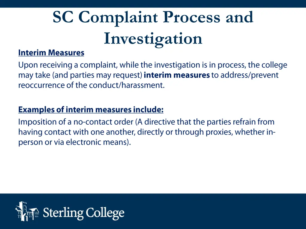 sc complaint process and investigation