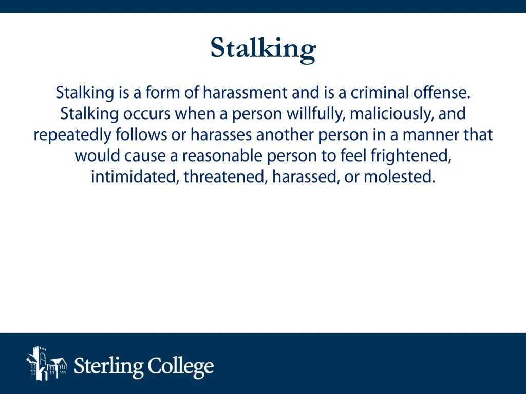 stalking