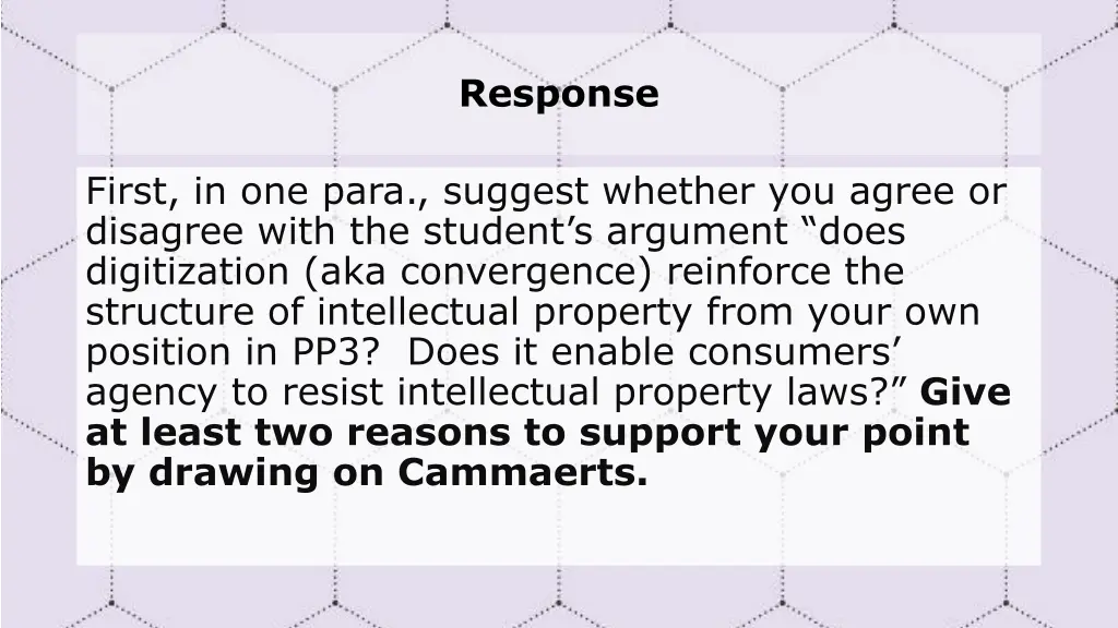 response 1