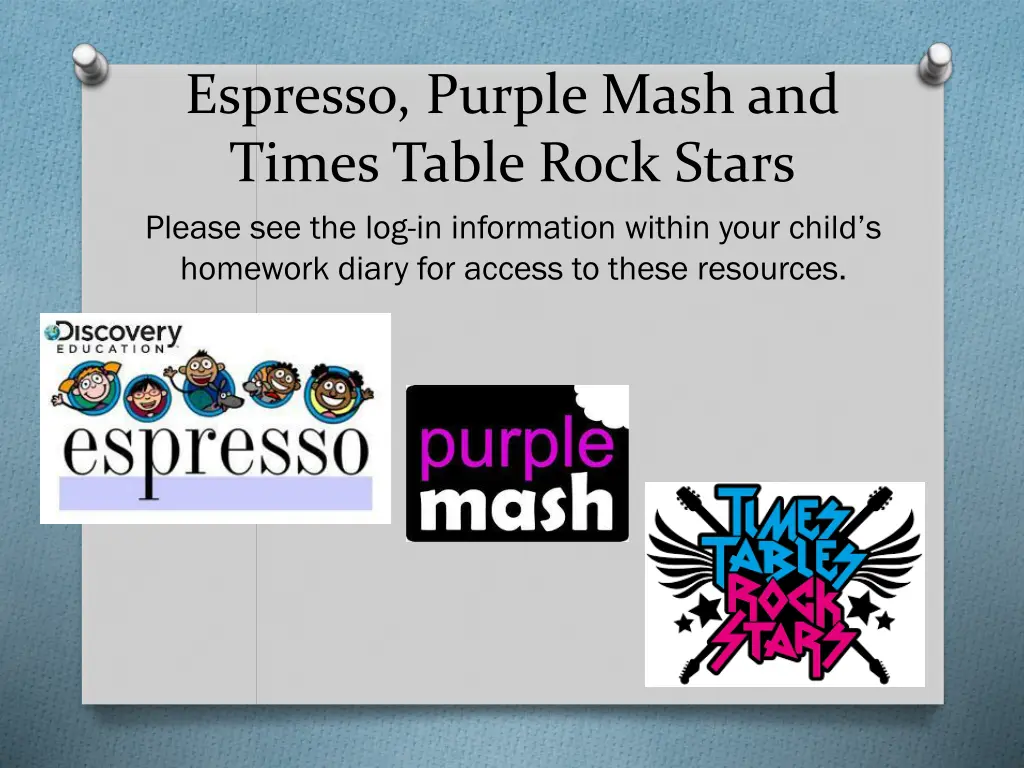 espresso purple mash and times table rock stars
