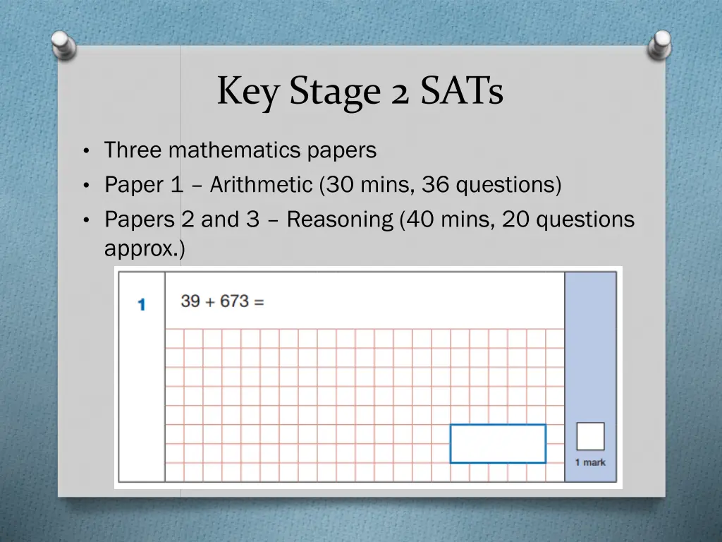 key stage 2 sats