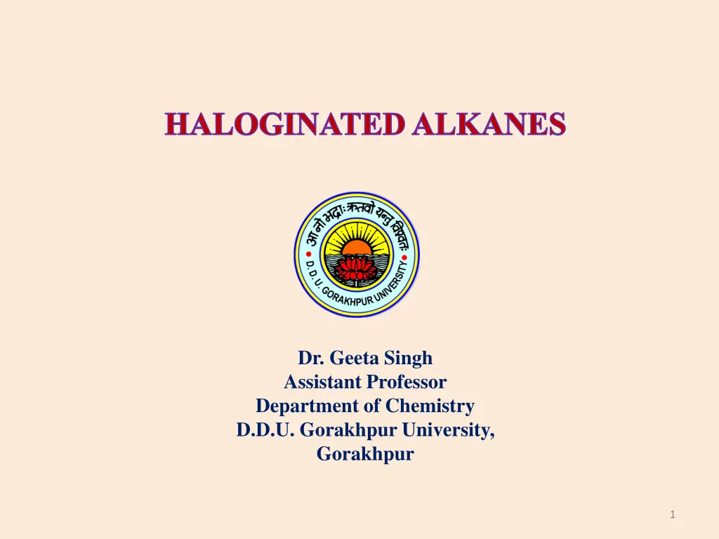 haloginated alkanes