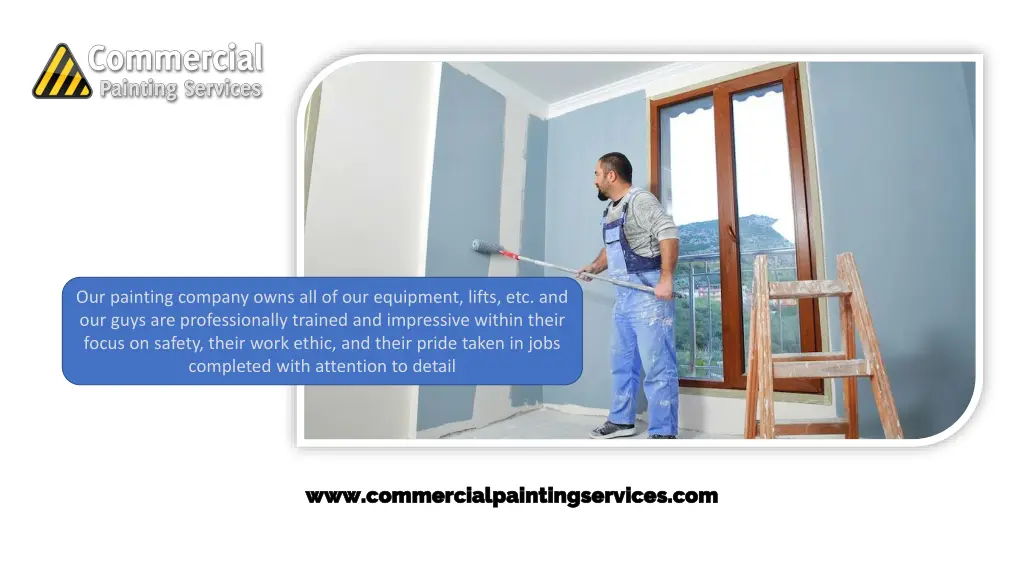 our painting company owns all of our equipment
