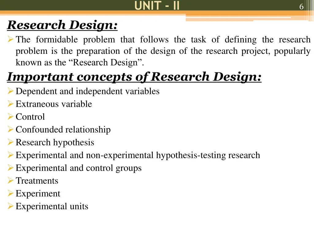 unit ii
