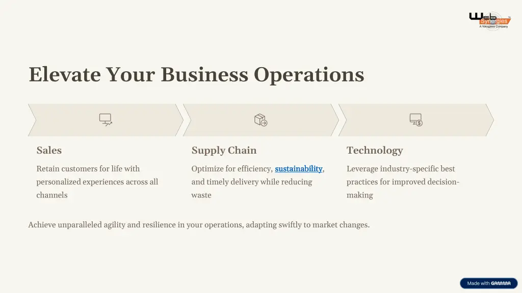 elevate your business operations