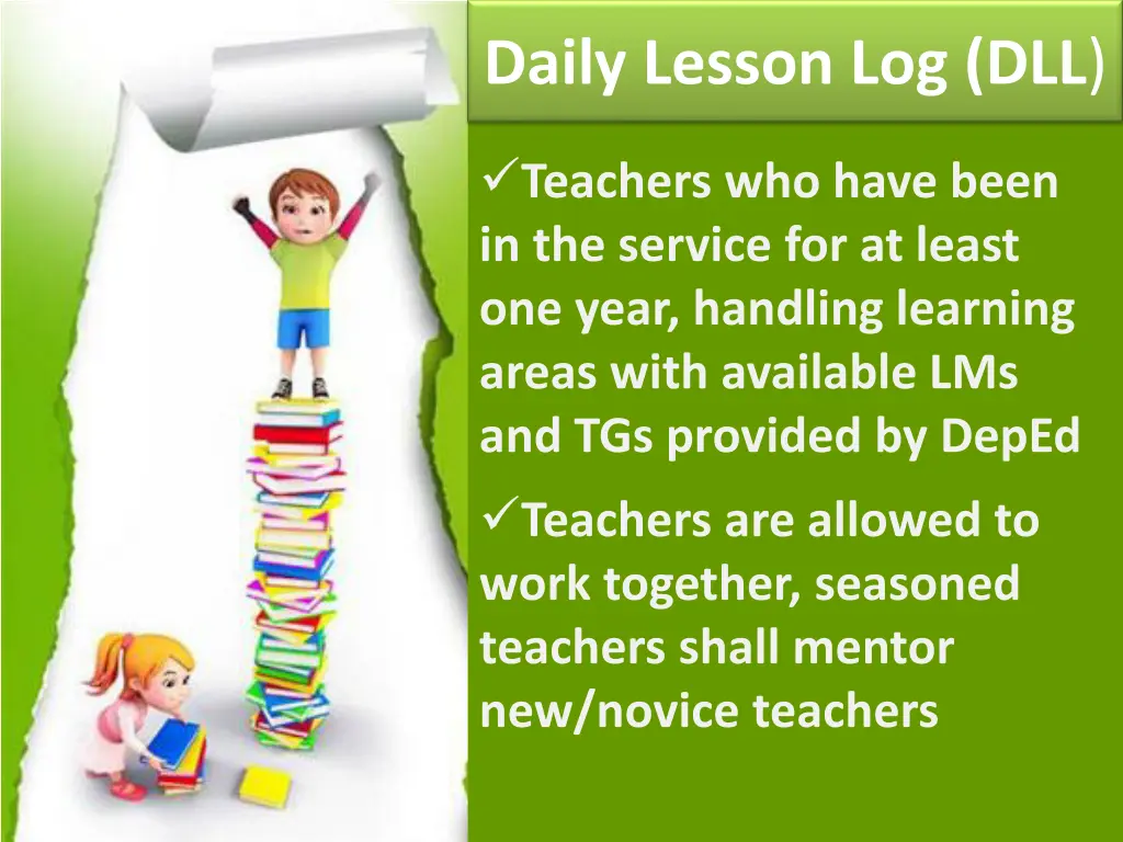 daily lesson log dll