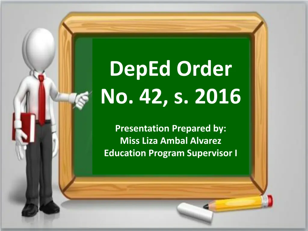deped order no 42 s 2016