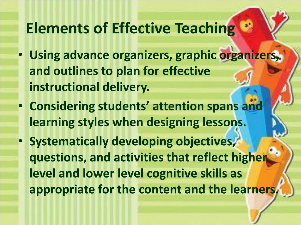 elements of effective teaching 1