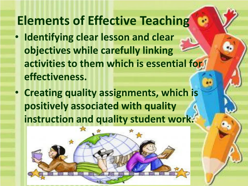elements of effective teaching identifying clear
