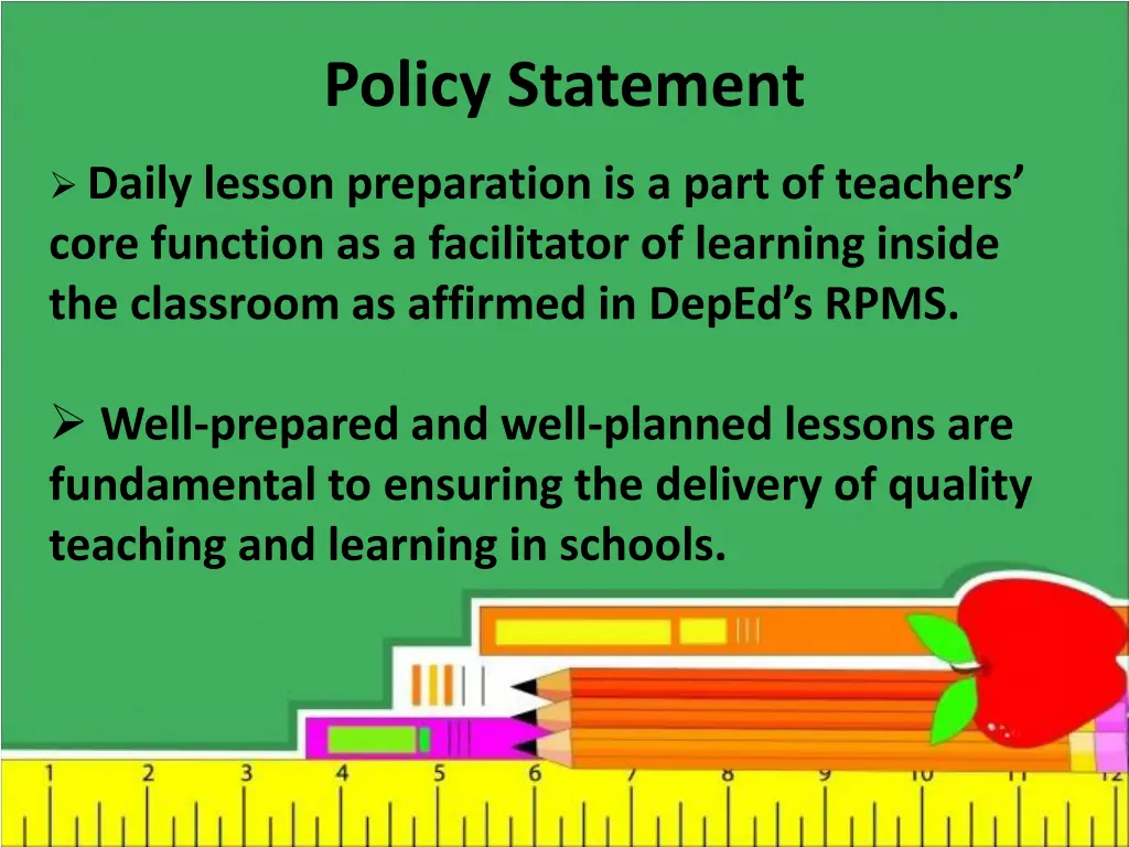 policy statement 1