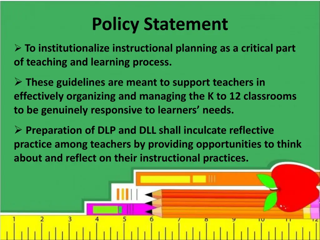 policy statement
