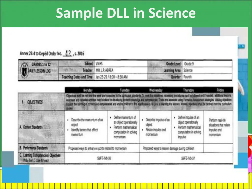 sample dll in science