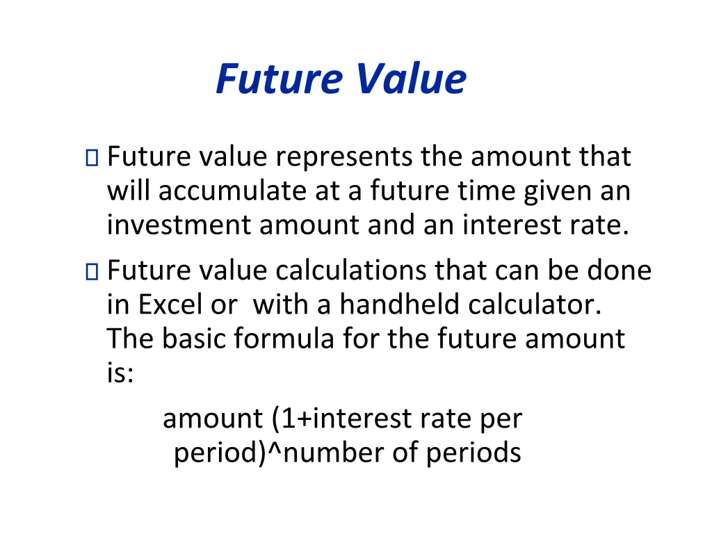 future value