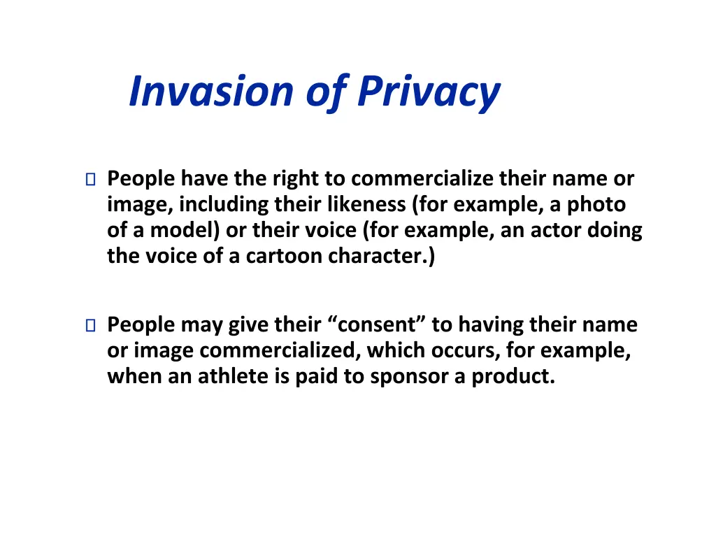 invasion of privacy 1