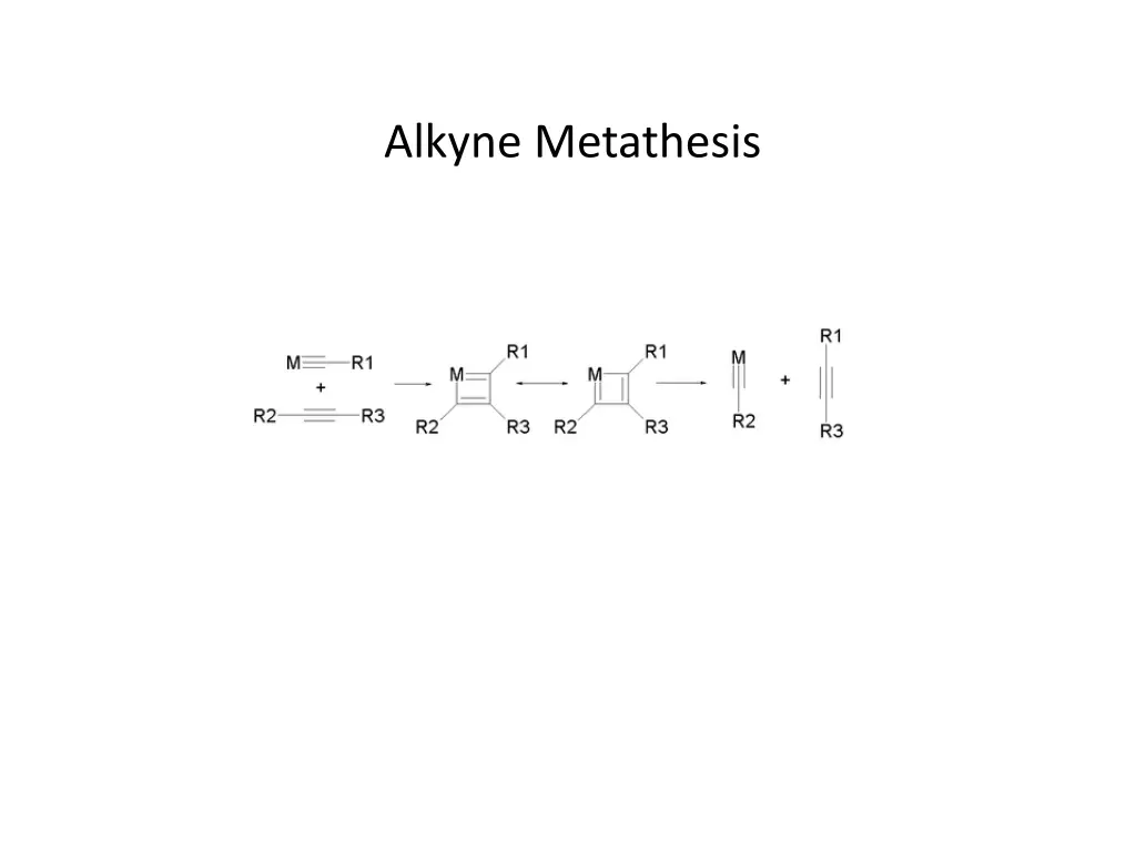 alkyne metathesis
