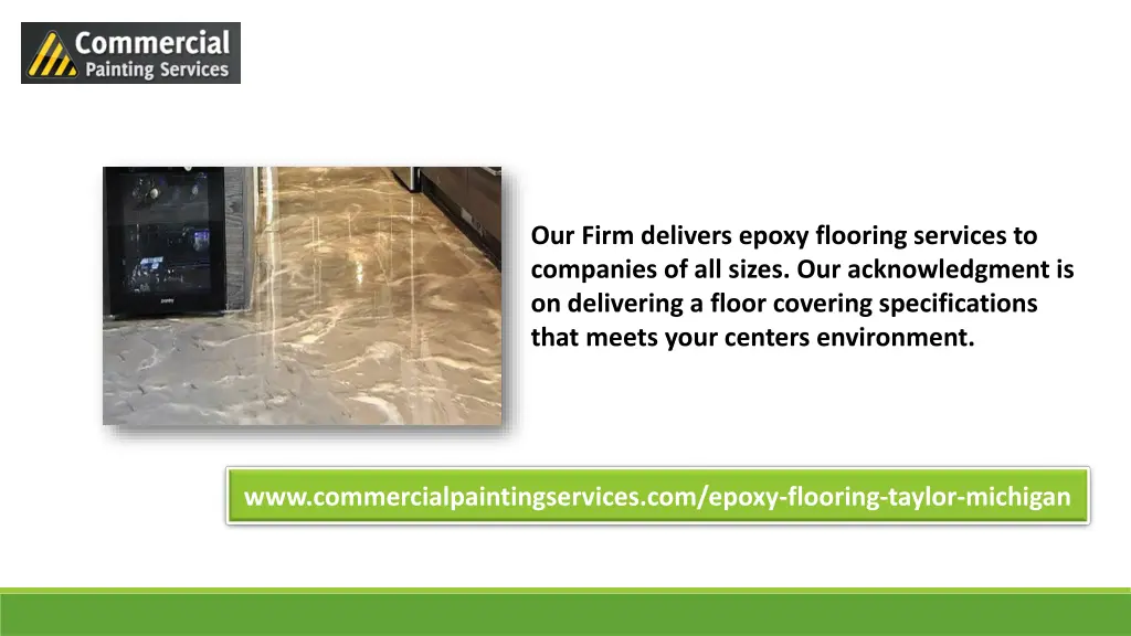 our firm delivers epoxy flooring services