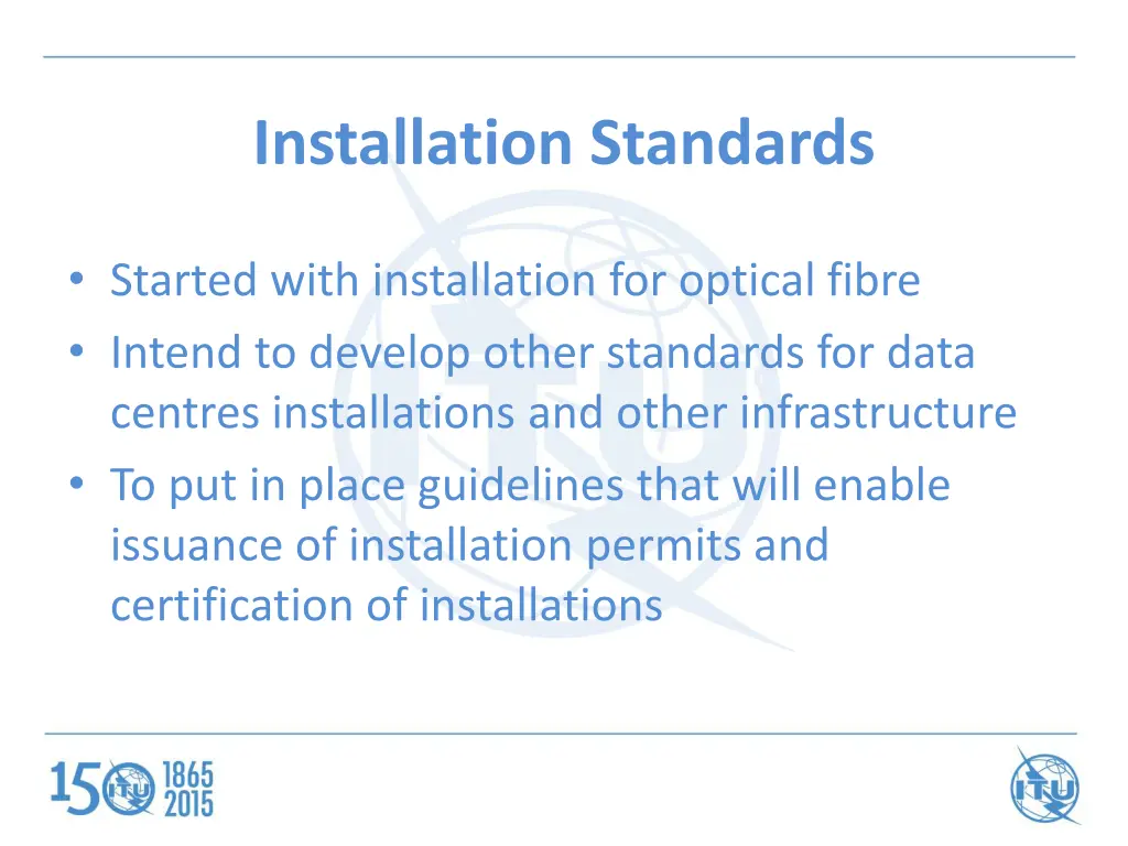 installation standards