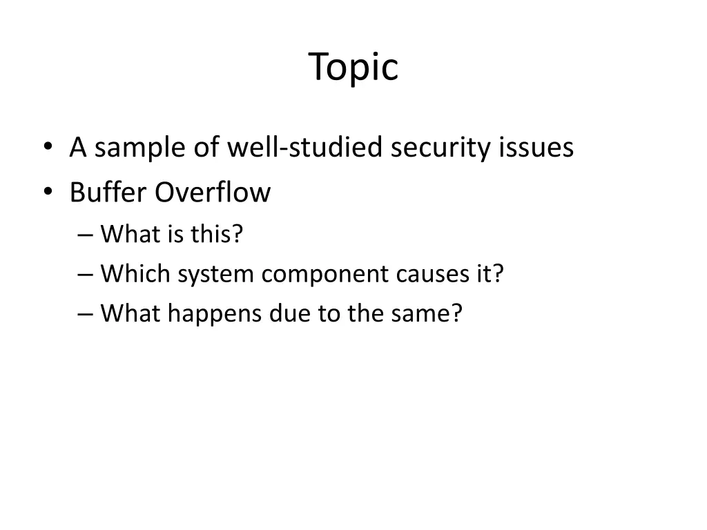 topic