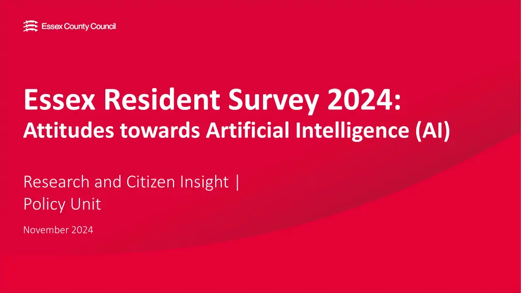 essex resident survey 2024 attitudes towards