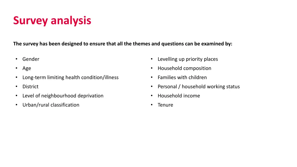 survey analysis