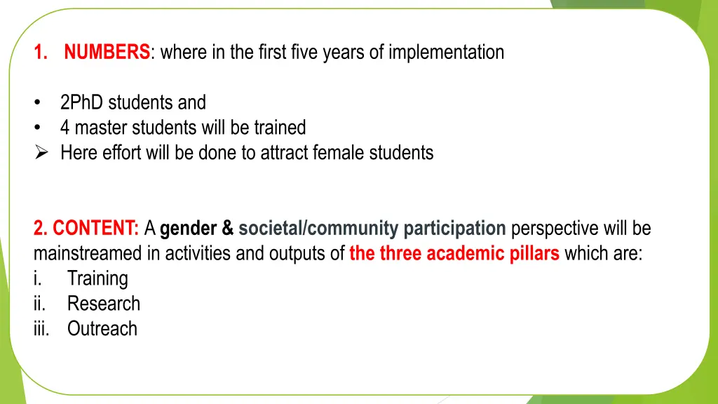 1 numbers where in the first five years