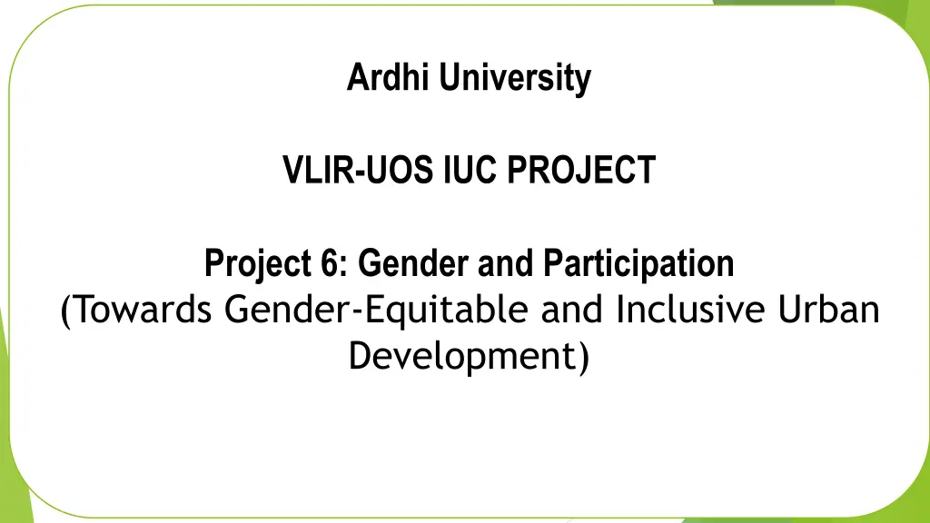 ardhi university