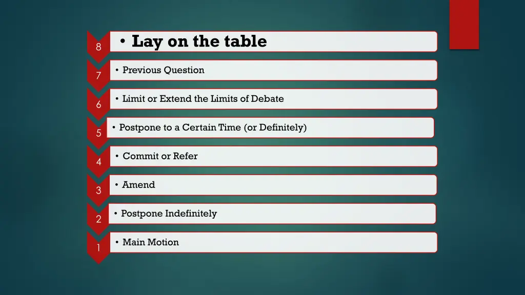 lay on the table 8