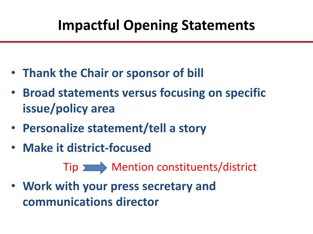 impactful opening statements