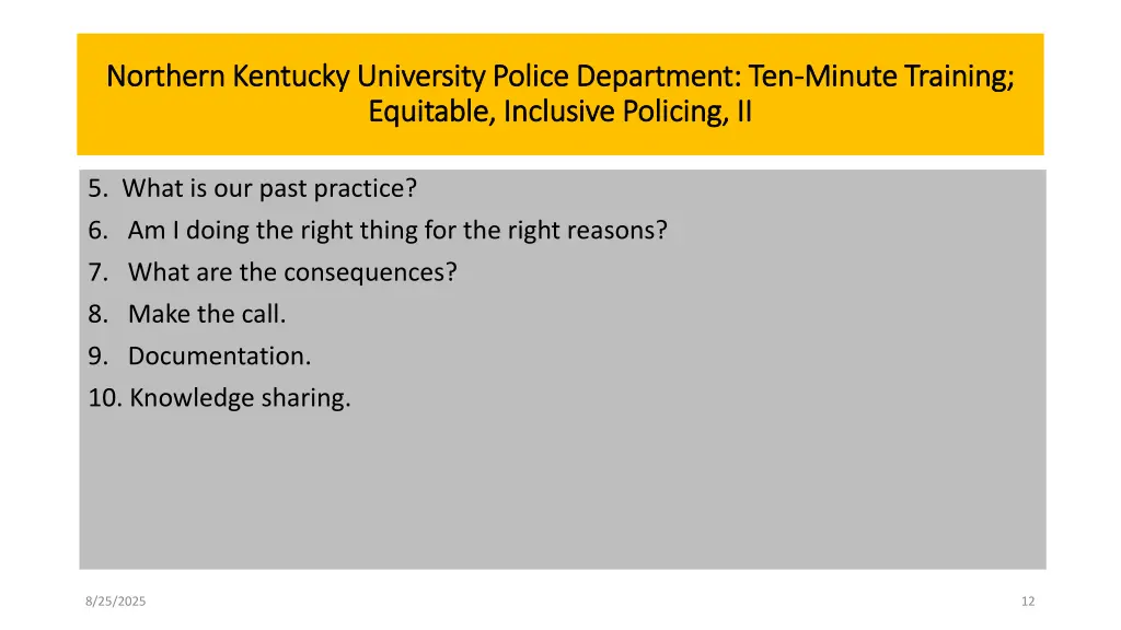 northern kentucky university police department 10
