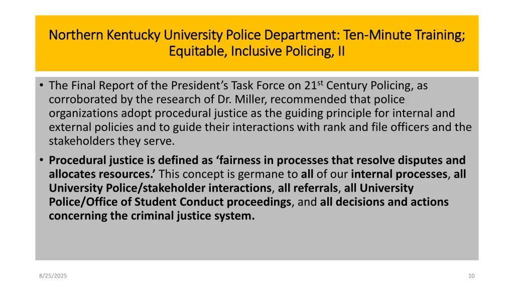 northern kentucky university police department 8