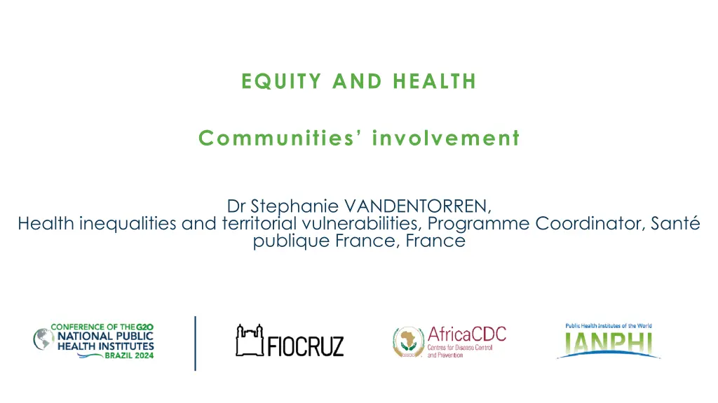 equity and health