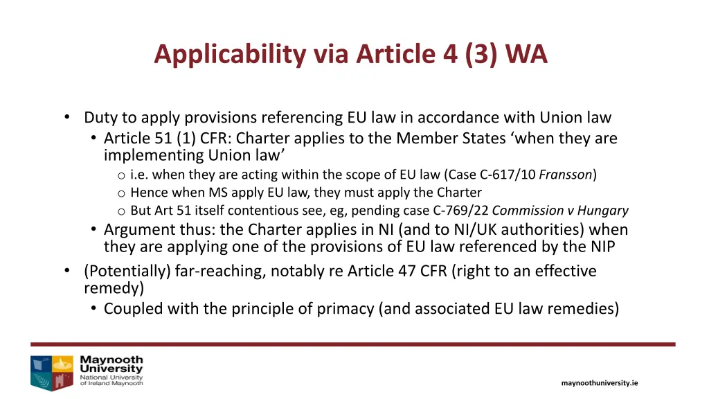 applicability via article 4 3 wa 2