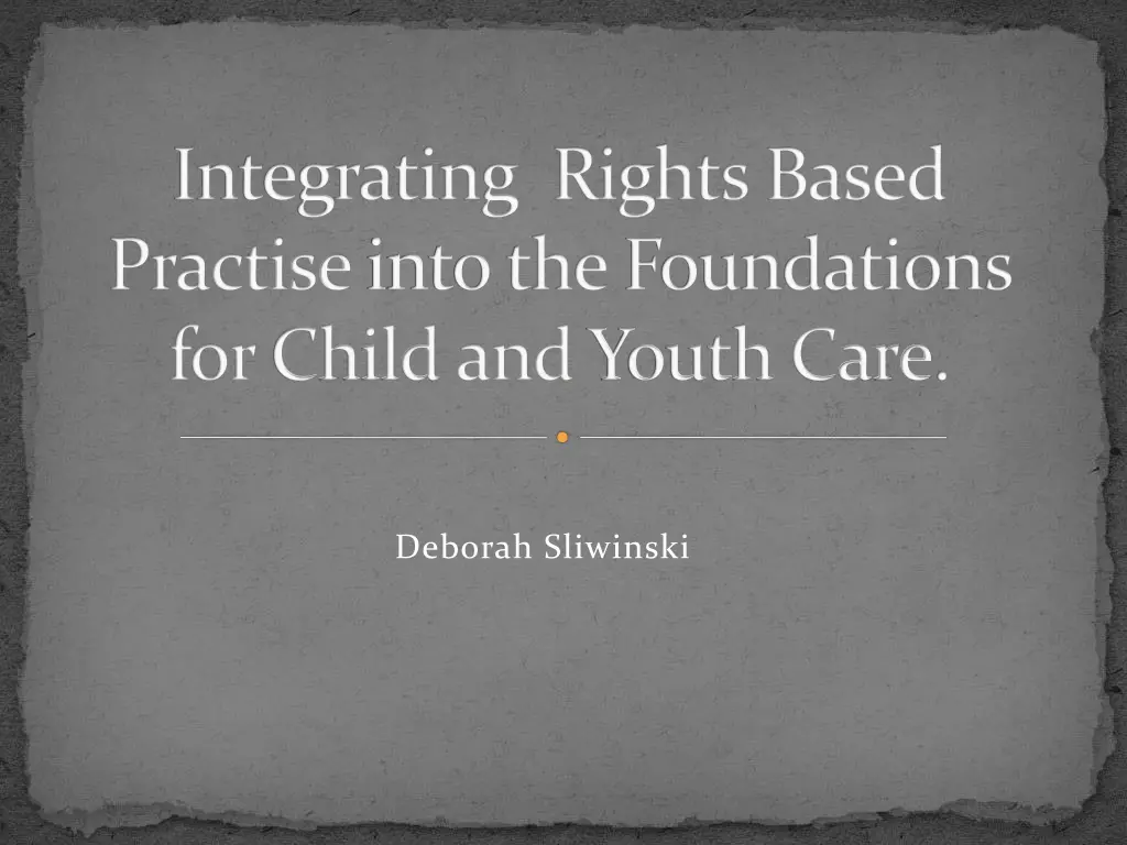 integrating rights based practise into