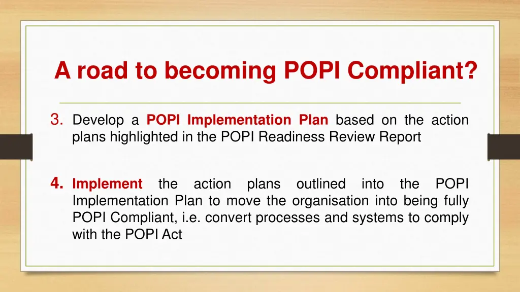 a road to becoming popi compliant 1