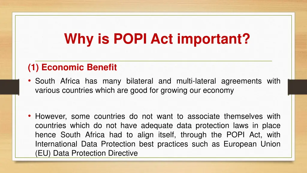 why is popi act important