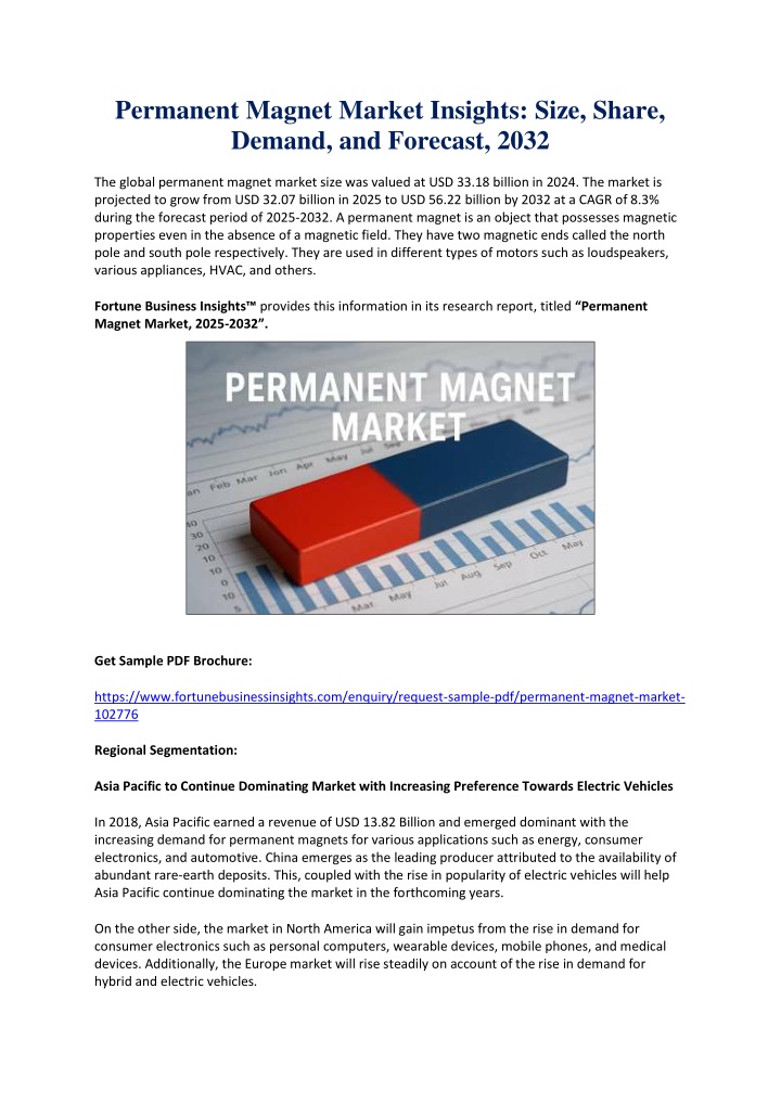 permanent magnet market insights size share